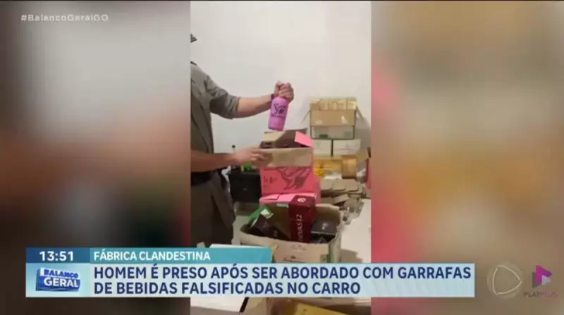 Homem é preso com 200 garrafas de bebidas falsificadas em Goiás — veja detalhes