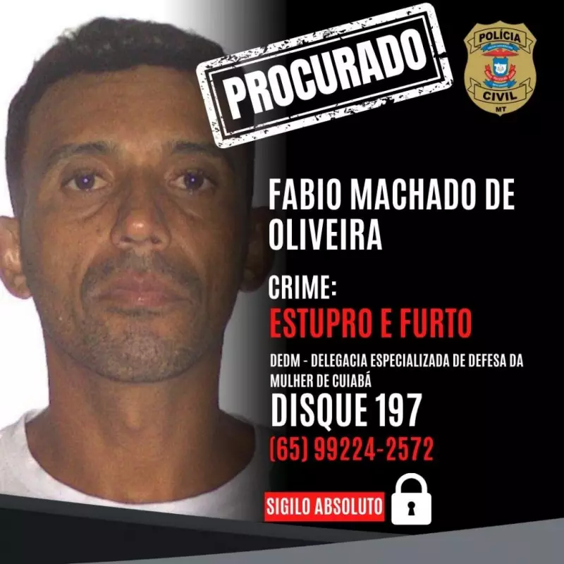 Homem é procurado em MT por estupro e roubo após encontros online: veja detalhes