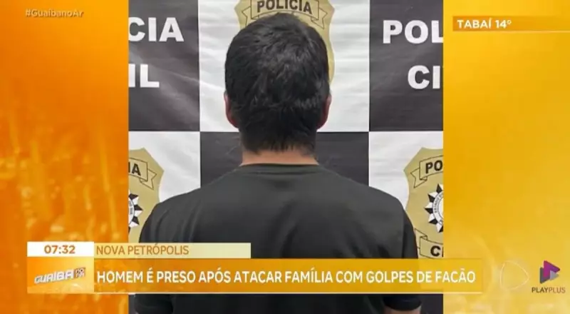 Homem embriagado ataca família com facão em Nova Petrópolis: violência choca cidade