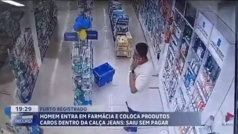 Homem rouba creme em farmácia e escapa sem ser notado no Paraná — veja detalhes