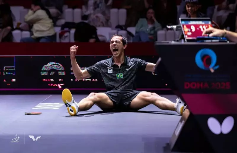 Hugo Calderano faz história e leva Brasil ao topo do tênis de mesa mundial