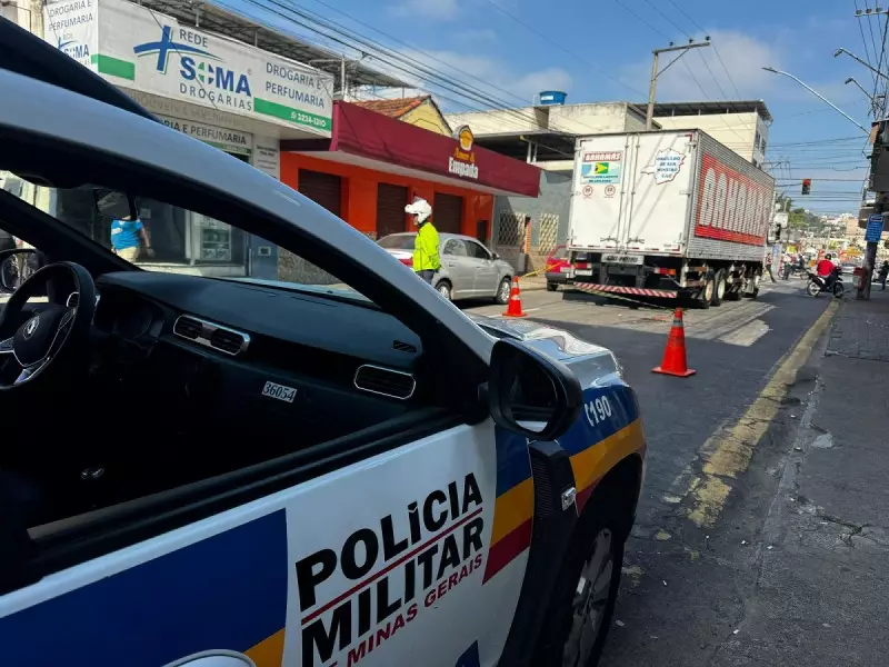 Idosa morre atropelada por caminhão em Juiz de Fora: tragédia no bairro Santa Luzia