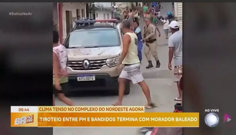 Idoso é atingido por bala perdida durante tiroteio em Salvador: violência urbana assusta moradores
