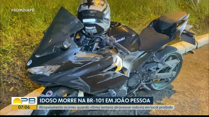 Idoso morre atropelado ao tentar atravessar a BR-101 em João Pessoa: tragédia no trânsito