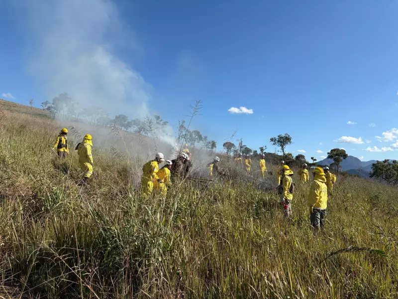 INEA capacita voluntários para combate a incêndios florestais em Petrópolis