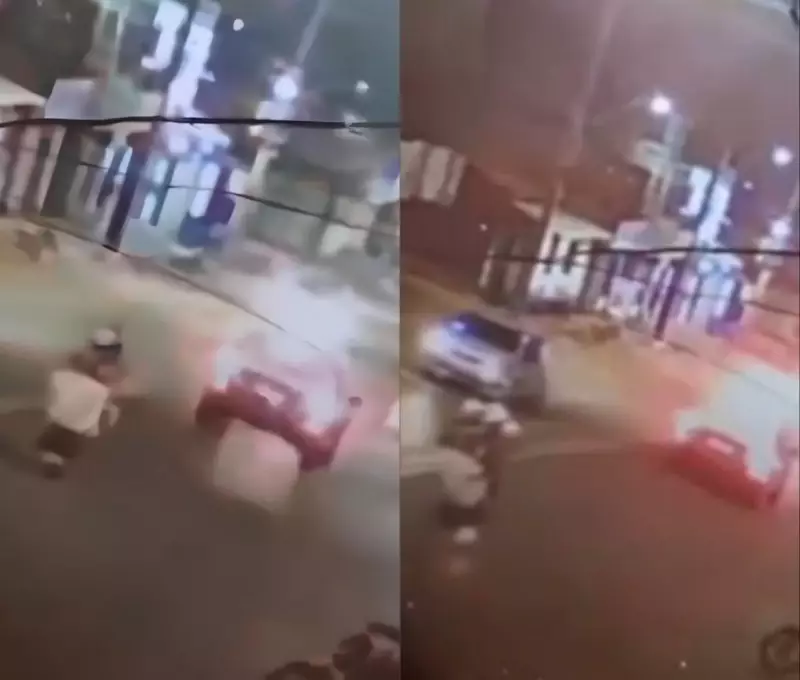 Jovem dá 'grau' atrás de viatura em Teresina e vira alvo de mandado de prisão