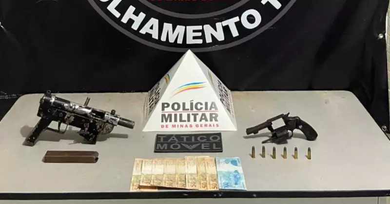 Jovem é preso após assaltar bar com submetralhadora caseira em Aimorés, MG