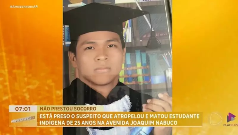 Jovem indígena morre atropelado por motorista em alta velocidade em Manaus