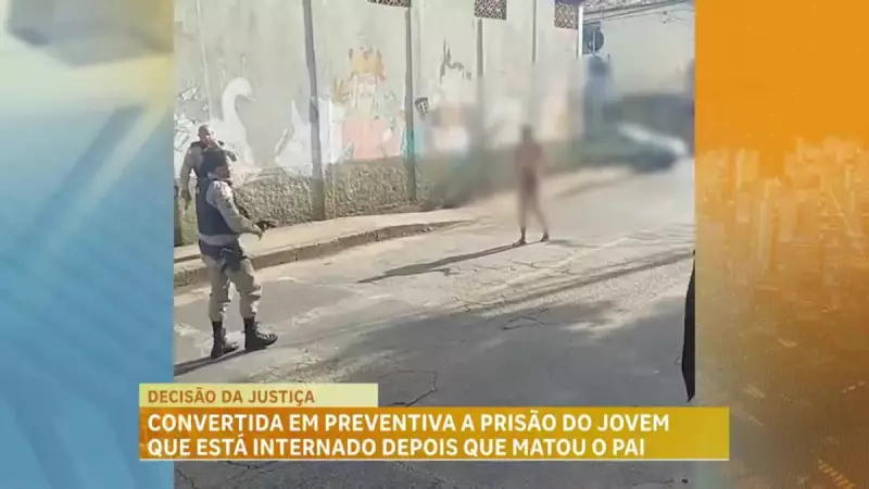 Jovem que matou o pai durante surto em BH tem prisão convertida em preventiva pela Justiça