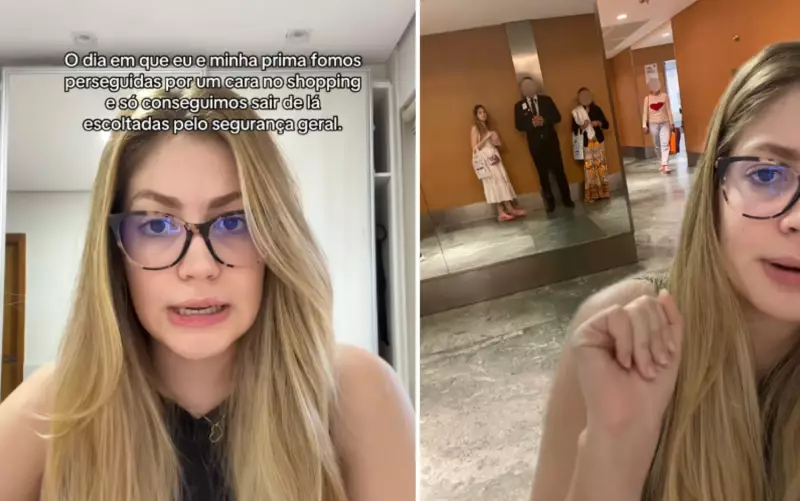 Jovem viraliza após perseguição assustadora dentro de shopping em Goiânia