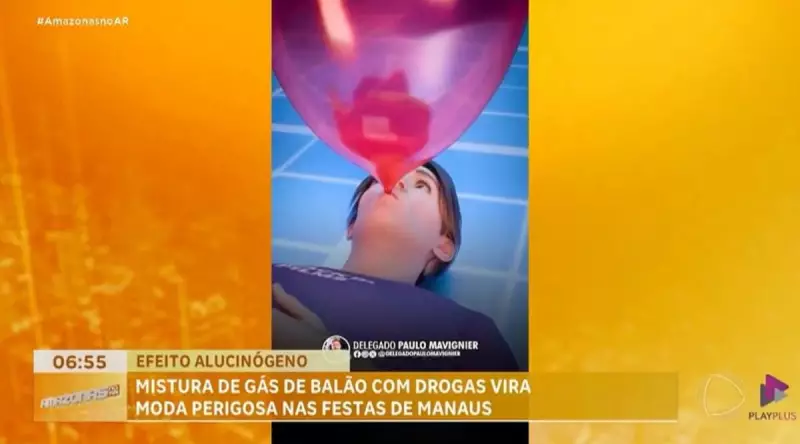 Jovens misturam gás de balão com drogas em festas: risco de morte aumenta no Amazonas