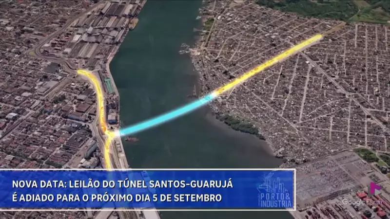Leilão do Túnel Santos-Guarujá: Nova data confirmada para 5 de setembro de 2025