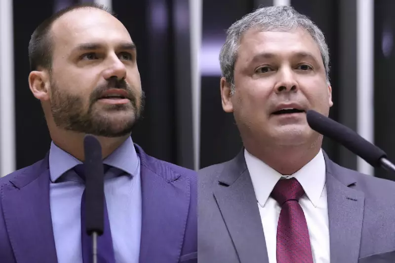 Líder do PT pede prisão de Eduardo Bolsonaro após ameaça dos EUA a Moraes