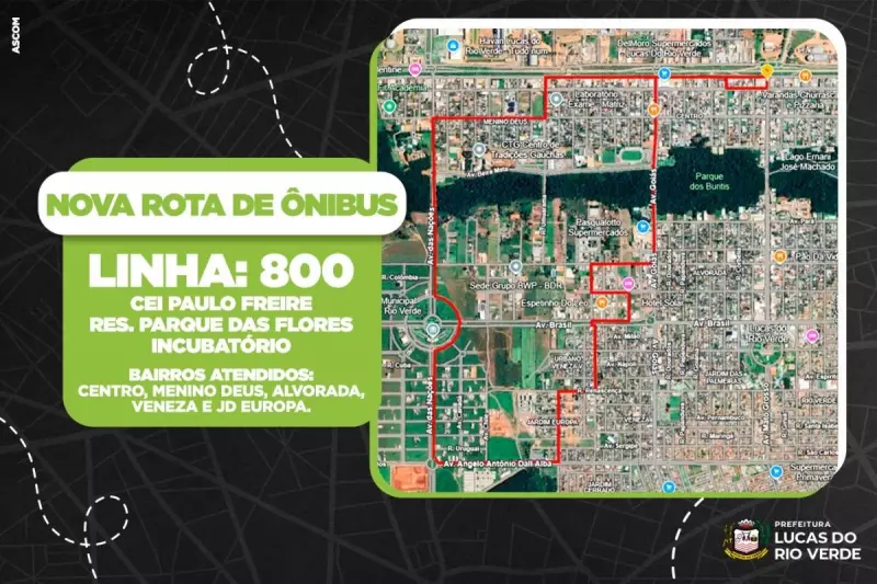 Linha 600B vira 800 e ganha rota ampliada em Lucas do Rio Verde: confira as mudanças!