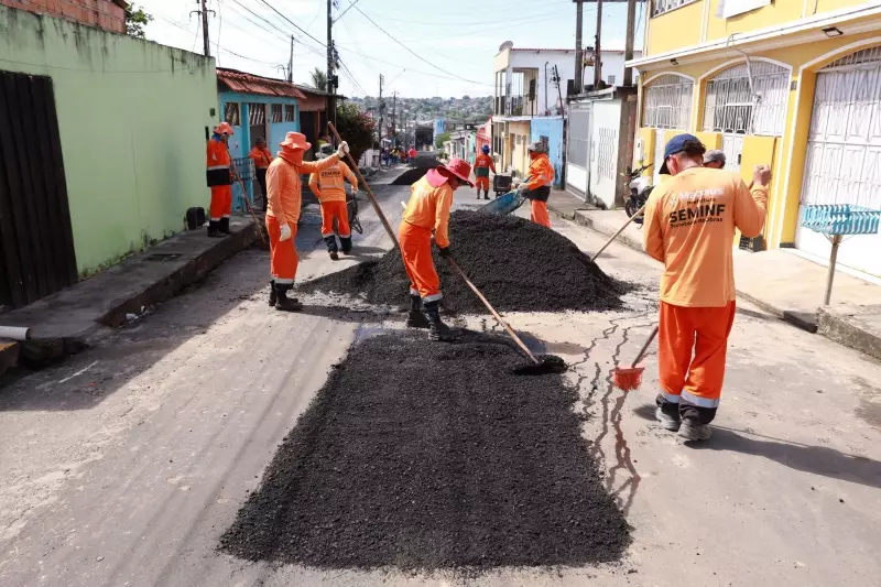 Manaus terá mais de 60 km de vias recuperadas com programa de recapeamento, anuncia prefeitura