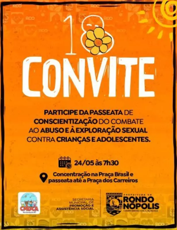 Mato Grosso convoca sociedade para passeata contra abuso sexual infantil — participe!