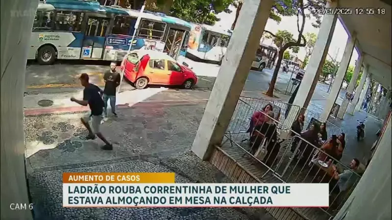 Médica de São Paulo tem corrente arrancada com violência no centro de BH — Veja o vídeo chocante!