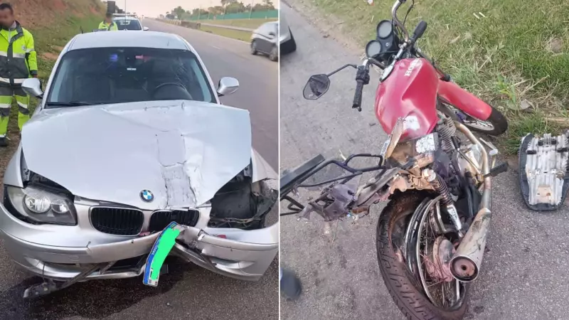 Motociclista sofre acidente grave após colisão com carro em rodovia de Itu