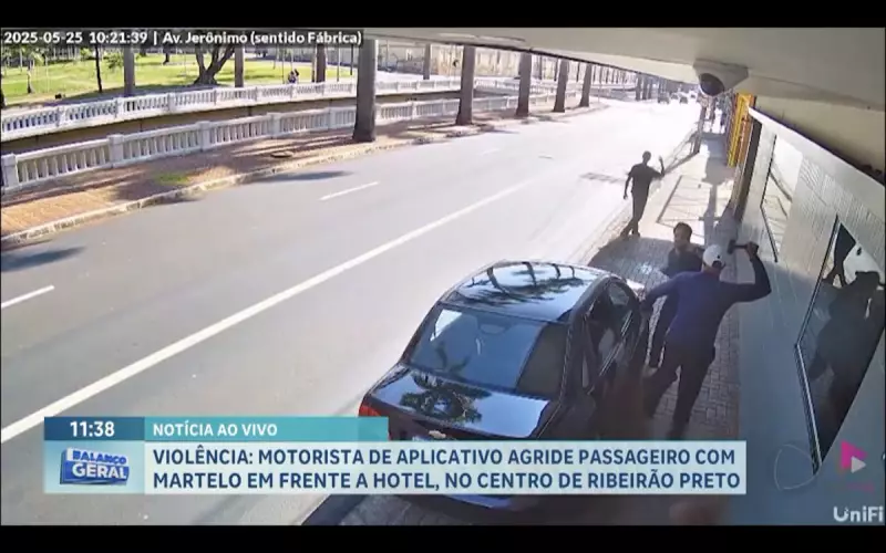 Motorista de aplicativo agride passageiro com martelo em Ribeirão Preto: veja detalhes do crime