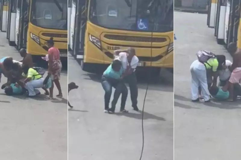 Motorista e passageira transformam ônibus em ringue de briga em Salvador; vídeo viraliza