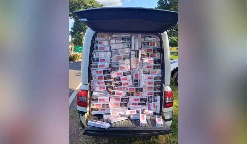Motorista é preso com 24 mil maços de cigarros paraguaios sem nota fiscal no interior de SP