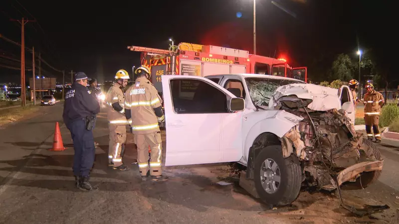 Motorista em estado grave após colisão com caminhão no DF: veja detalhes