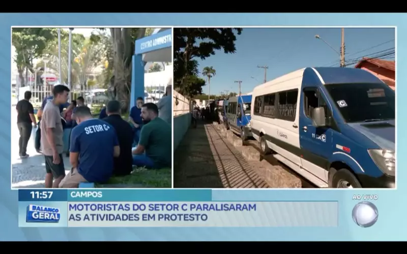 Motoristas do Setor C param atividades em protesto por melhores condições no RJ