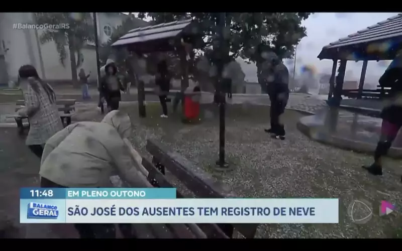 Neve em São José dos Ausentes: Turistas Surpresos com Fenômeno Raro no RS