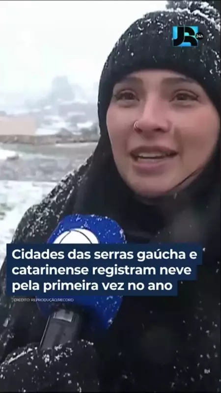 Neve surpreende cidades das Serras Gaúcha e Catarinense: veja imagens impressionantes!