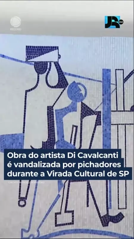 Obra de Di Cavalcanti é vandalizada durante Virada Cultural em SP: ato choca fãs de arte