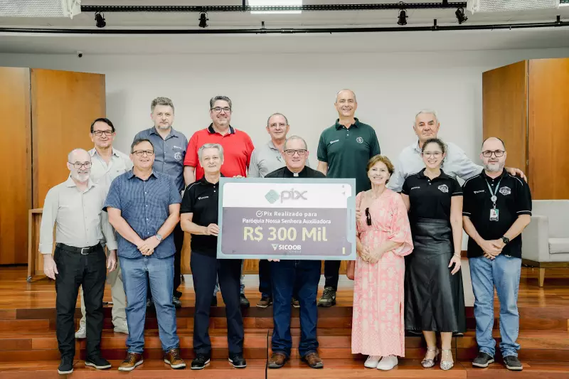 Obras da Igreja Nossa Senhora Aparecida avançam com apoio do Sicoob Credisul em Vilhena