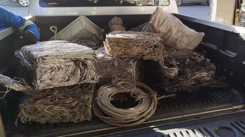 Operação apreende 100 kg de cabos de energia furtados em Fortaleza | Combate ao crime