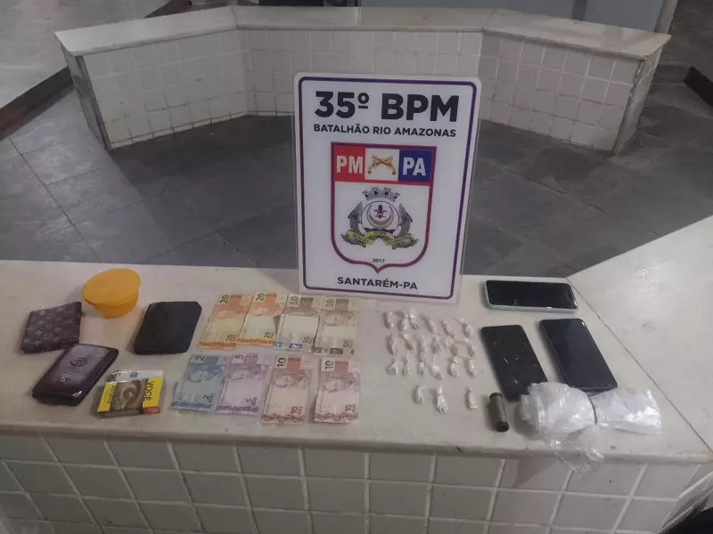 Operação Carga Máxima: PM apreende drogas e prende oito pessoas no bairro Nova República, em Santarém
