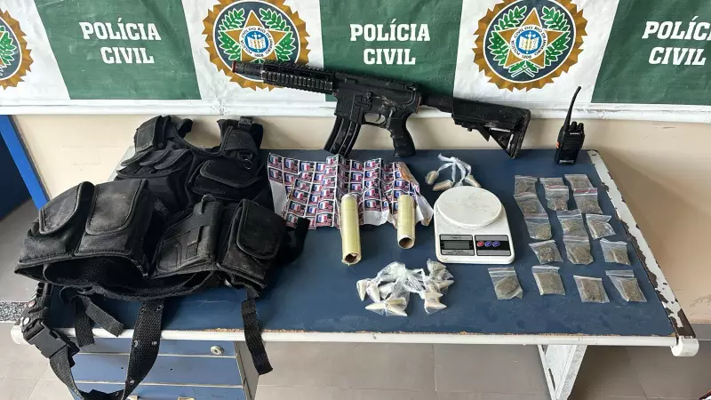 Operação contra o tráfico em Angra dos Reis prende homem e apreende adolescente