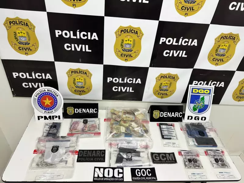 Operação contra tráfico em Teresina prende colombiano suspeito de agiotagem e mais 10 pessoas