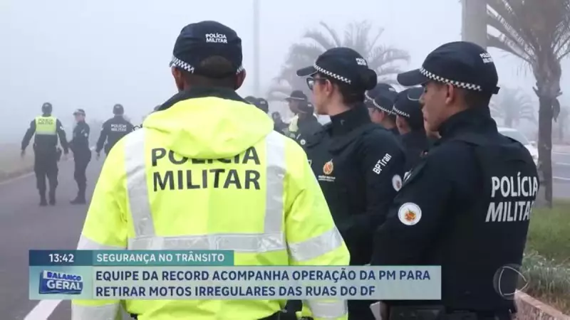 Operação da PM-DF fiscaliza motocicletas e apreende veículos irregulares