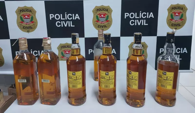 Operação desmantela fábrica clandestina de bebidas falsificadas em Itupeva; trio é preso