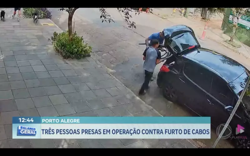 Operação em Porto Alegre prende três suspeitos de furtar cabos elétricos