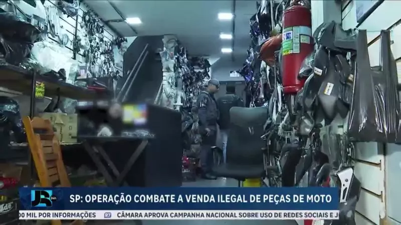 Operação em São Paulo desmantela rede de comércio ilegal de peças de moto
