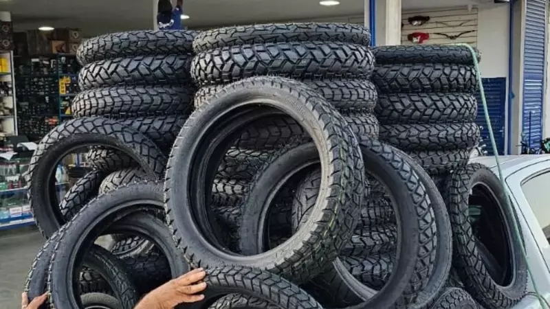Operação no Piauí apreende mais de 100 pneus remoldados com venda proibida