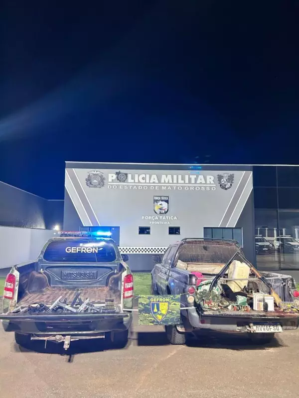 Operação policial apreende arsenal milionário e desmonta esquema de facções criminosas em Mato Grosso