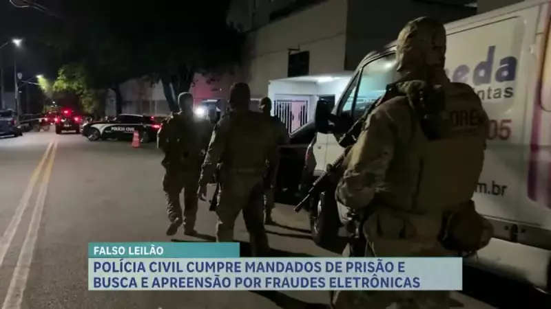 Operação policial desmantela quadrilha de golpes em leilões falsos em 12 cidades de Minas Gerais
