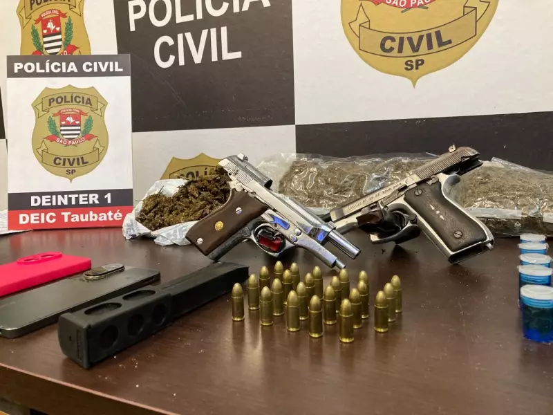 Operação policial em Taubaté prende líder de facção criminosa e mais três integrantes