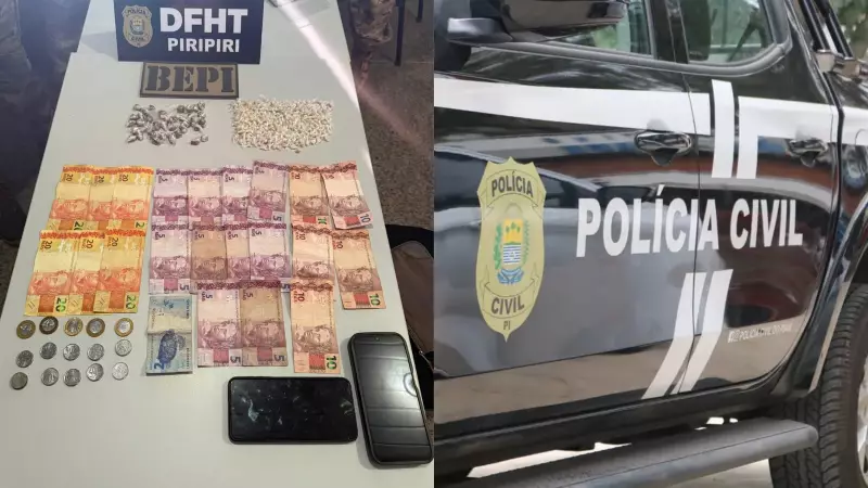 Operação policial no Piauí prende suspeitos e desarticula ponto de venda de drogas em três cidades
