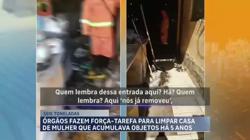 Operação retira 6 toneladas de lixo e resgata 34 animais de residência em BH