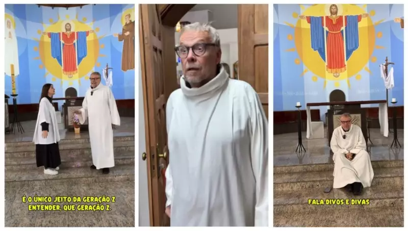 Padre do Tatuapé viraliza com convite cheio de gírias para quermesse: 'Cola na festa do padroeiro!'
