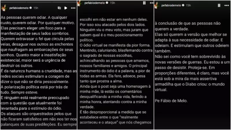 Padre Fábio de Melo quase desiste de projeto de cafeteria em SC após polêmica