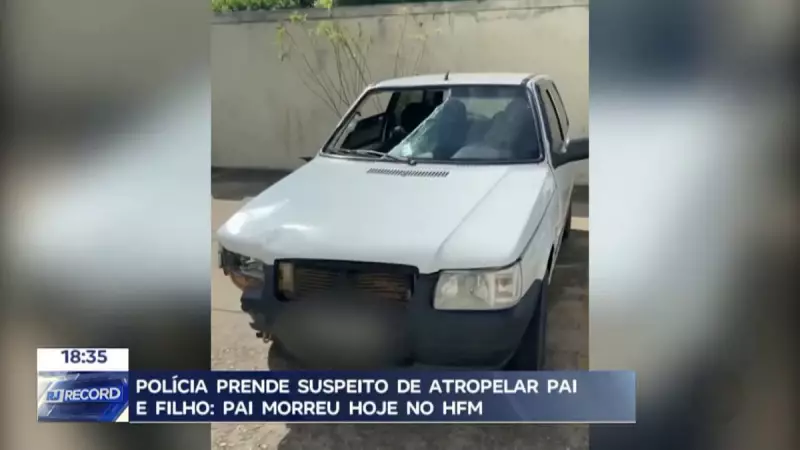 Pai e filho são atropelados em São Fidélis-RJ: polícia prende suspeito