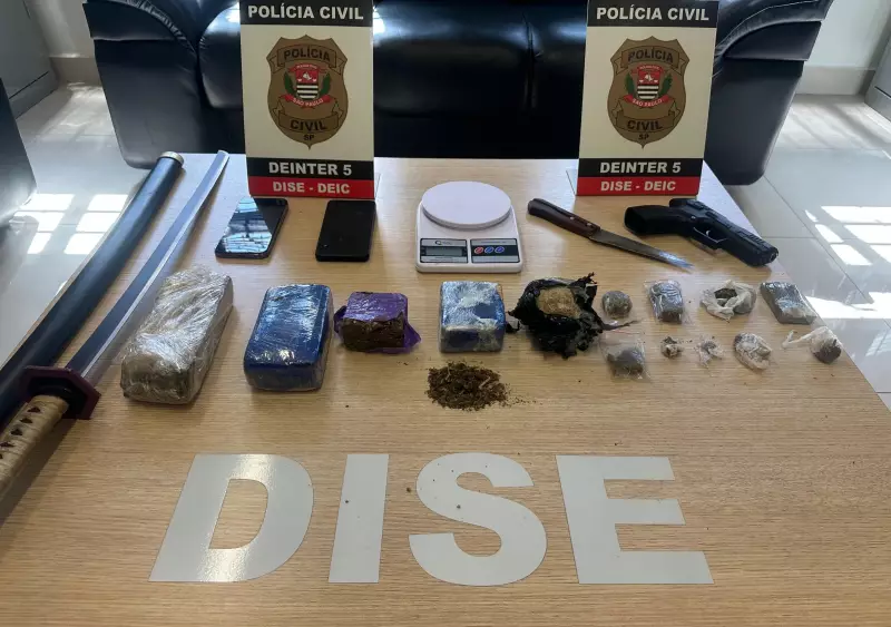 Pai é preso por tráfico de drogas após polícia encontrar maconha escondida no quarto do filho em Rio Preto