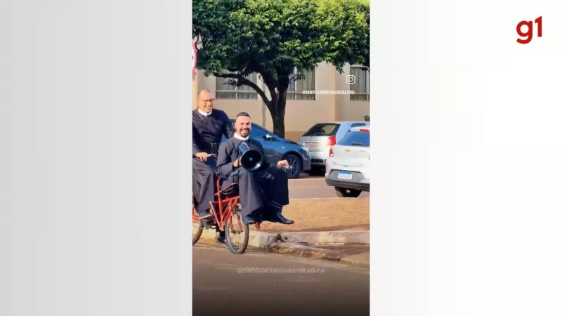 Pais viralizam nas redes ao promover quermesse pedalando por Mato Grosso do Sul